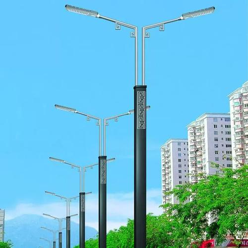廠家731竹節(jié)式燈柱燈桿自彎臂燈桿雙臂燈桿路燈