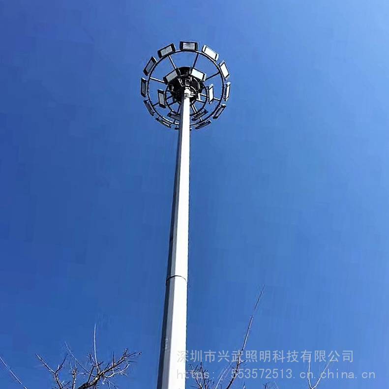 【高桿燈帶升降路燈柱景觀燈庭院燈燈桿燈柱廣場(chǎng)燈投射燈桿燈塔包安裝